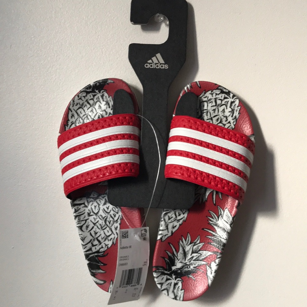 Adidas Adilette Pineapple Slides BRAND NEW